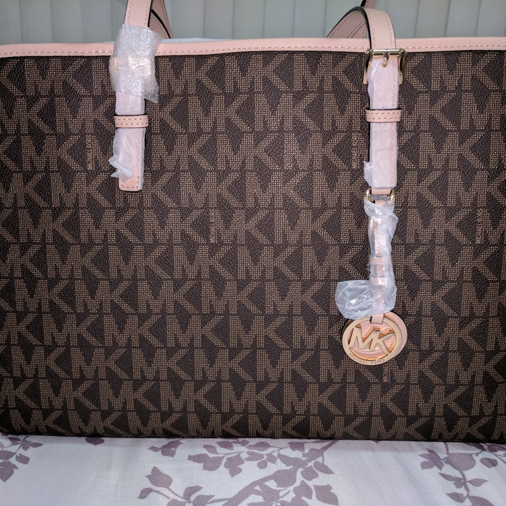 MICHAEL Michael Kors Jet Set Travel Tote (Brown)